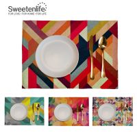 【CW】 style Insulation Placemats Pattern Cotton Dining Table Coasters Accessories