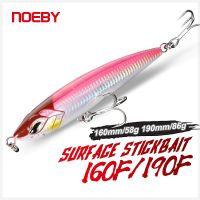 【CW】 NOEBY Topwater Fishing 160mm 58g 190mm 86g Floating Stickbait Wobbler Artificial Hard Bait for Sea Lures