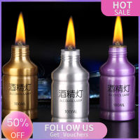 【Flash Sale】1Pc 100ml Portable Metal Lamp Alcohol Liquid Stoves For Outdoor Survival Camping