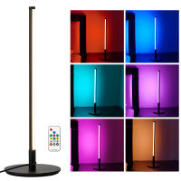 40cm Modern LED Corner Lamp RGB Colorful Floor Table Light Remote Control Multi-Modes Club Atmosphere Indoor Decor Standing Lamp