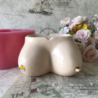 2021Big Bosom 3D Breast Ashtray Molds for Concrete Silicone Pot Making Clay Craft Mould