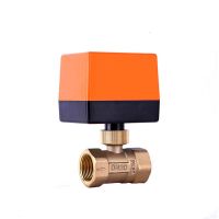 3/4" Motorized Ball Valve 220V 12V 24V 3-Wire 2 Point Control Brass Electric Ball Valve Plumbing Valves