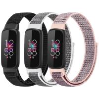 สายรัดผ้าทอไนลอนสำหรับ Fitbit Luxe สายผ้ากีฬาสายรัดข้อมือสำรองสำหรับ Fitbit สายรัดข้อมือ Luxe