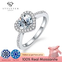 แหวนตัด Moissanite สุกใสเครื่องประดับวันครบรอบงานหมั้นเงิน925