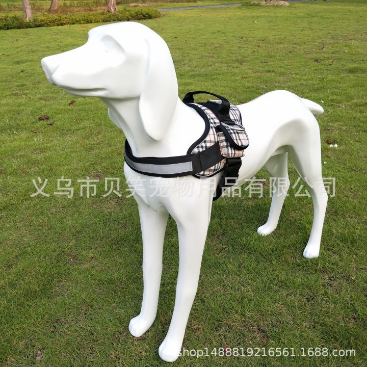 อุปกรณ์สำหรับสัตว์เลี้ยง-pet-leash-harness-ป้องกันการระเบิด-punch-chest-strap-dog-leash-harness-small-bag-chest-back