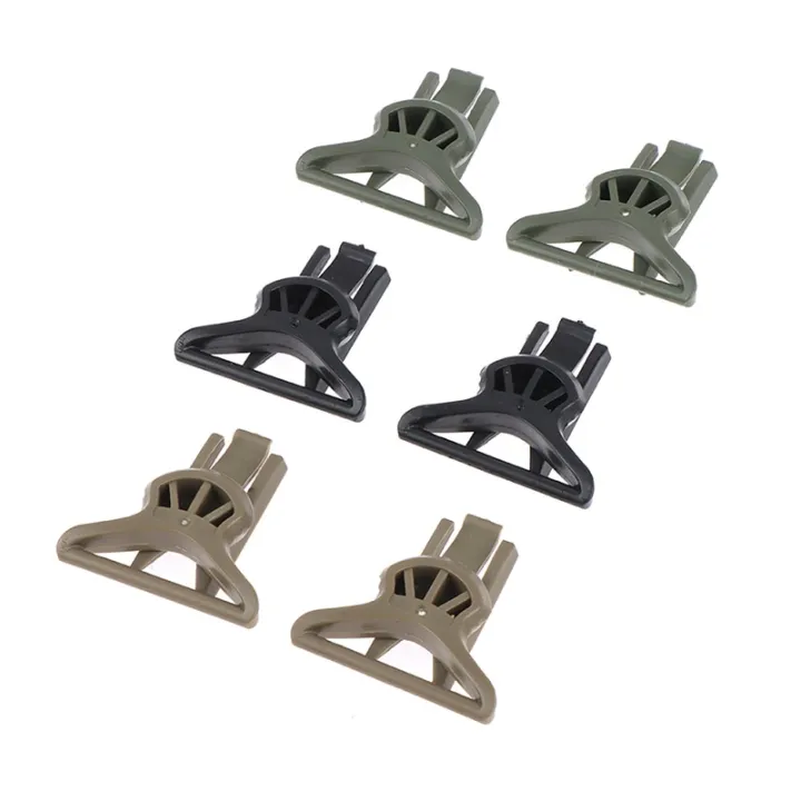2Pcs Fast Helmet Goggle Swivel Clips Set For Helmet Side Rails Wargame