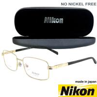 Nikon แว่นตา รุ่น NC 1390 กรอบเต็ม Rectangle ทรงสี่เหลี่ยมผืนผ้า ขาสปริง วัสดุ สแตนเลส สตีล (สำหรับตัดเลนส์) กรอบแว่นตา สวมใส่สบาย น้ำหนักเบา มีความแข็งแรงทนทาน Full frame Eyeglass Spring leg Stainless Steel material Eyewear Top Glasses