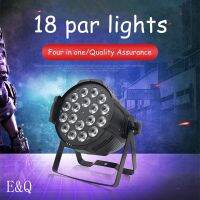 ไฟเวที LED 18Pcs 10W Full-Color Four-In-One High-Power Led Par Light ย้อมสีดิสโก้ปาร์ตี้ DJ อุปกรณ์โครงการ