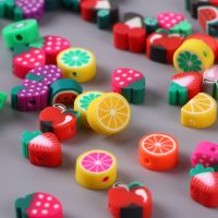 YOMDID 100pcs/Pack Fruits Shape Beads For Crafts Bracelet Beaded Materials DIY Handcraft Clothes Decoration Beads Accessories