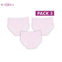 Wienna DU83903*3 ชุดชั้นใน เวียนนา กางเกงใน ANTI-BAC ครึ่งตัว ไซซ์ M,L,XL(E) สีดำ , ชมพู , เนื้อ