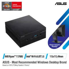 ASUS MINI PC PN51-E1-B7249ZD, AMD Ryzen 7 5700U, 16GB DDR4 RAM