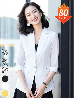 Acurve เสื้อแจ็คเก็ตหญิงเนื้อบางแบบเกรดเอสซีเว่อร์สไตล์เกาหลี