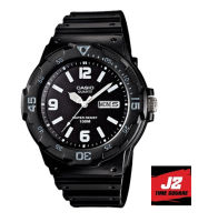 Casio ของแท้ 100% นาฬิกาผู้ชายทางการ MRW-200H-1B2 สายยางประกัน CMG