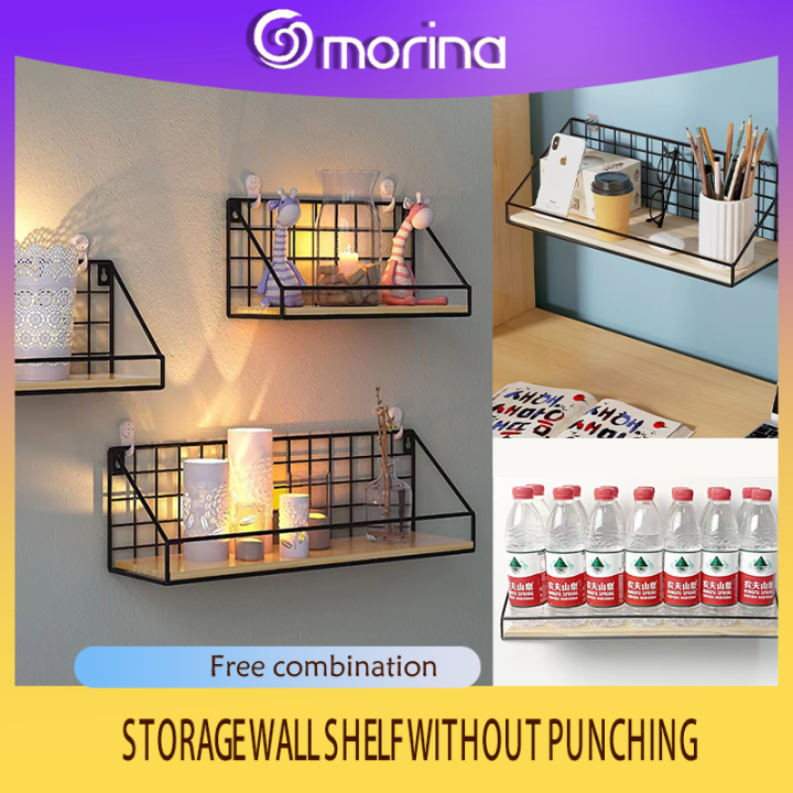 Morina Hanging Shelf Organizer Floating Wall Rack Shelves Home Decor