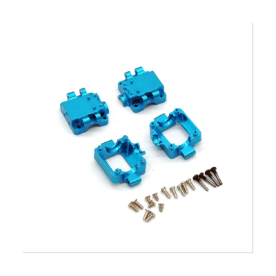 1 Set Gear Box 1/28 Mosquito Car Universal Metal Gear Box Upgrade Accessories for WLtoys 24131 K989 K969 Model Remote Control Car Blue
