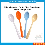 Thìa Nhựa Cho Bé Ăn Dặm Song Long - Made in Việt Nam nhiều màu - 1 chiếc