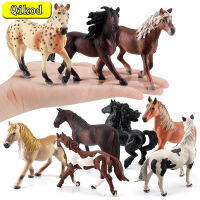 จำลองขี่ม้าสัตว์ม้าอัศวินรุ่นเด็กของเล่นคอลเลกชันแอ็คชั่น Andalusian Mares Havlin StallionToys ของขวัญ