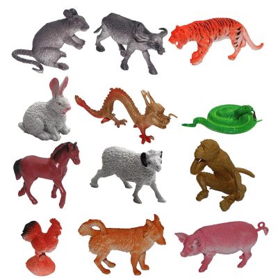 12 zodiac animal model simulation dinosaur eggs cognitive educational toys childrens early education teaching AIDS children gift