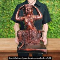 LK-O5อาฬวกยักษ์ วัดพระพุทธชินราช สีทองแดง สูง40ซม.องค์ใหญ่มาก เป็นองค์ที่อยู่ตรงฐานซุ้มองค์พระพุทธชินราช ผ่านพิธีปลุกเสกแล้ว