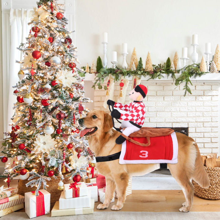 easybuy88-สุนัขคริสต์มาสประดับสุนัขอานในชุดผ้าสักหลาดน่ารัก