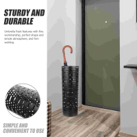 Umbrella Cane Lobby Storage Bucket Holder Rack Iron Stand Umbrellas Organizer Mini