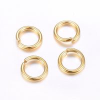 10pc 304 Stainless Steel Open Jump Rings Golden 15 Gauge 8x1.5mm Inner Diameter: 5mm