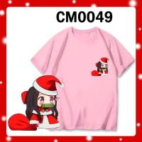 เสื้อยืดผ้าฝ้ายเสื้อยืดผ้าฝ้าย เสื้อยืดคริสต์มาสLOCAL STOCK COTTON MERRY CHRISTMAS MEN WOMEN PRINTED GRAPHIC HIPSTER TSHIRT OFFER FES