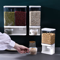 Kitchen Punch-free Wall-mounted Rice Box Moisture-Proof Insect-Proof Oatmeal Nuts Storage Sealed Jar Dog Food Store Box