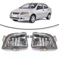 2ชิ้นไฟตัดหมอก Chevrolet Aveo Chevy 2004 2005 2006 2007กันชนไฟหน้าขับรถด้านหน้า