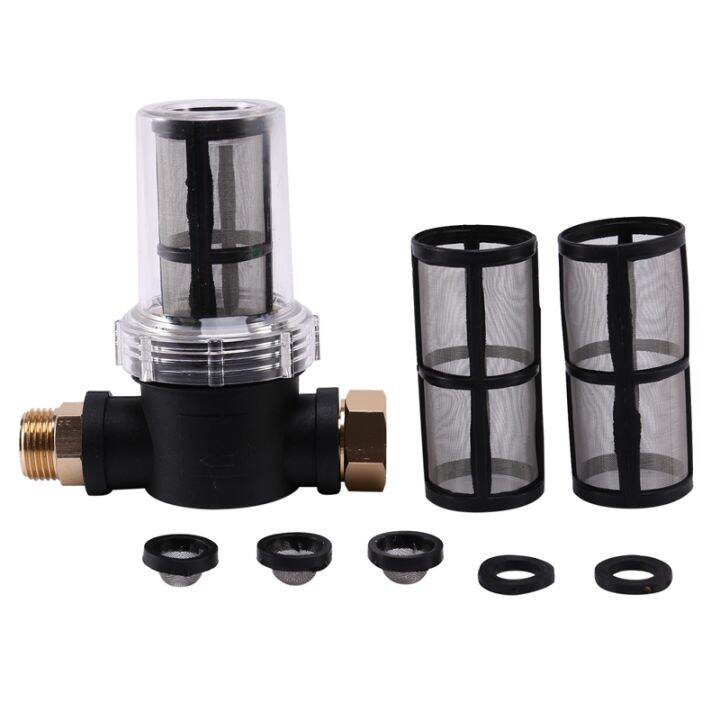3/4Inch Garden Hose Filter for Pressure Washer Inlet Water, Sediment