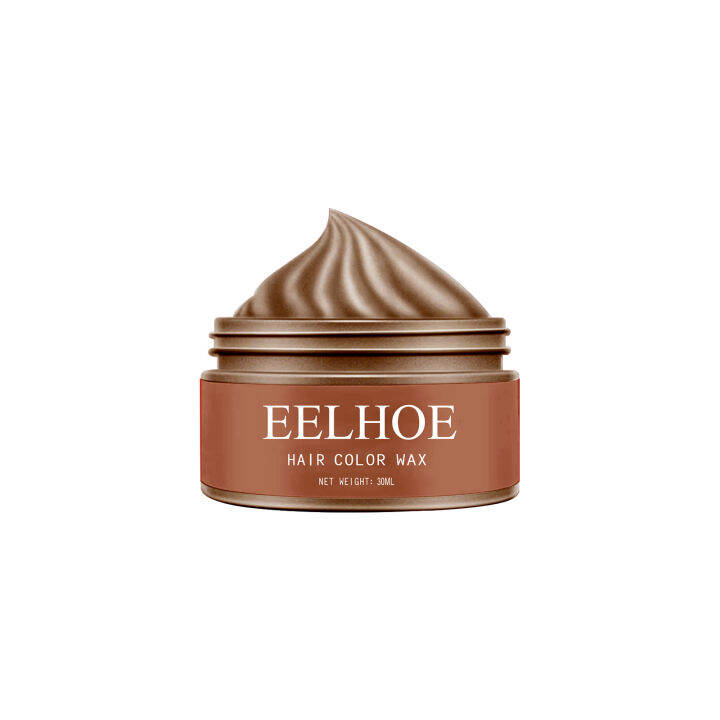 Eelhoe Hair Color Wax Strong And Hold Unisex Hair Wax Black Color Hair Clay Temporary Disposable