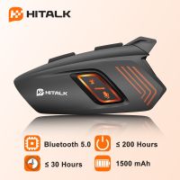 HITALK หูฟังกันน็อค H1หูฟังบลูทูธไร้สายหมวกกันน็อค5.0แฮนด์ฟรี IP65กันน้ำมีโหมดแสง7โหมด