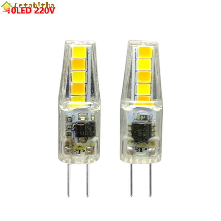 letabitha-หลอดไฟข้าวโพด-led-g4-นำแสง-ac-dc12v220v-2w-3สีประหยัดพลังงานความสว่างสูงหรี่แสง835ลูกปัด