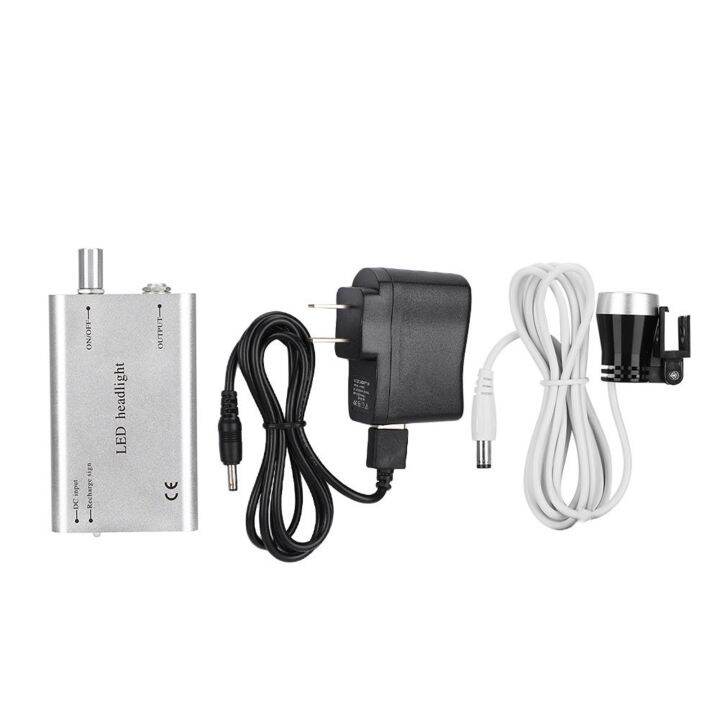 Dental LED Head Light Loupe Oral Headlamp with Lithium Battery US Plug
