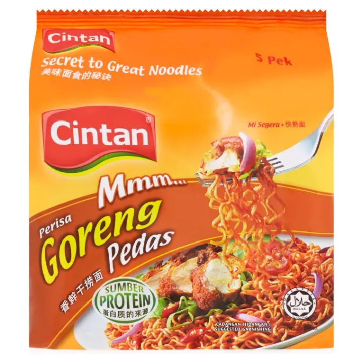 Cintan Instant Noodle Perisa Goreng Pedas 5 X 75g Lazada