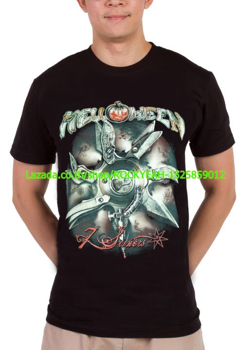 เสื้อวง-helloween-เสื้อเท่ห์-แฟชั่น-เฮลโลวีน-ไซส์ยุโรป-rdm1108