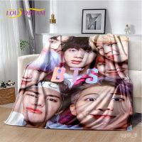 XZX180305  STMQM Kpop B-bts20232023 Bangtan Kim JIN su ga V JIMIN Soft Plush Blanket,Flannel Blanket Throw Blanket for Living Room Bedroom