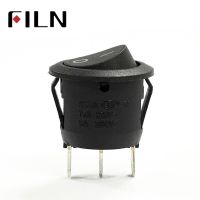 2 Pin ON-OFF Small Round Boat Rocker Switches Black Mini Round Black White Red button Rocker Switch