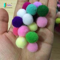 Wholesale 300pcs Mini Small Size 15mm Colorful Hair BallDoll JewelryClothesHome Photo Wall Decoration Fuzzy Ball S0454L