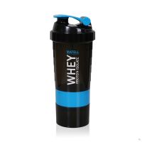 VAF แก้วเชค อาหารเสริมความงามการจัดการน้ำหนักความสุข﹊◘☫Shaker Bottle Whey Protein แก้ว กระบอก เชค เวย์ เชคเกอร์ เวย์โปรตีน + ช่องใส่ แก้วเวย์  แก้วชงโปรตีน