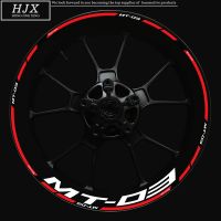 【hot】♛☽☂  Motorcycle 17 Inch Front And Rear Hubs MT-03 YAMAHA New Improved Decal Set Logo MT03 03 Rim Reflective Stickers