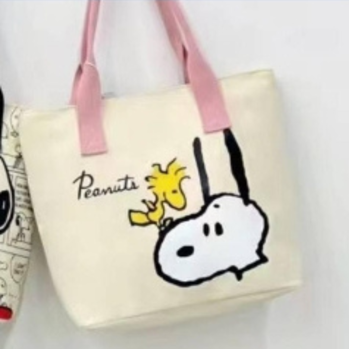 กระเป๋าใส่หนังสือนักเรียน-นักศึกษา-snoopy-peanuts-สะพายไหล่-ผ้าแคนวาส-หนา-อย่างดี-มีซิปปิด-ขนาด-40-32-16-cm-พร้อมส่งครบ-4-ลาย-ตามภาพ