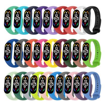 Bracelet for Xiaomi Mi Band 7 Sport Strap watch Soft Silicone wrist strap For xiaomi mi band 7 bracelet Miband 7 Wrist Strap Picture Hangers Hooks