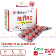 Rutin C Đại Uy hộp 100 viên giúp bổ sung vitamin C