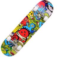 TangthaiSP สเก็ตบอร์ด skateboards ลายซูโม่แดงเขียว สำหรับผู้เริ่มเล่น ฝึกหัด  สเก็ตบอร์ดแฟชั่น ทนทานไม่แตกง่าย  สเก็ตบอร์ดเด็กและผู้ใหญ่