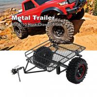 Metal Trailer Car Hopper Trail for 1/10 Traxxas HSP Redcat RC4WD Tamiya Axial SCX10 D90 HPI RC Crawler DIY RC Parts Screw Nut Drivers