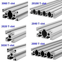 EU 2020 2040 2060 3030 3060 4040 2080 20100 T-slot Aluminum Profile 100 200 500 800mm Linear Rail Extrusion CNC 3D Printer Parts  Power Points  Switch