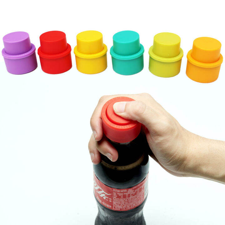 3 Vacuum Soda Cap Inflatable Soft Sealer Fizzy Drink Carbonated