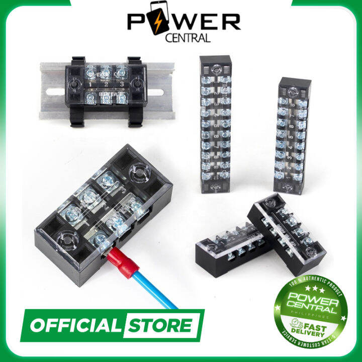 Terminal Block 600V 3 to 8 Slots 15A 25A Copper Molded Type Electrical