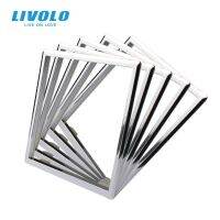 Livolo EU Standard Socket Accessory Decorative Frame For Socket One pack/5pcs Silver/White/Black Color